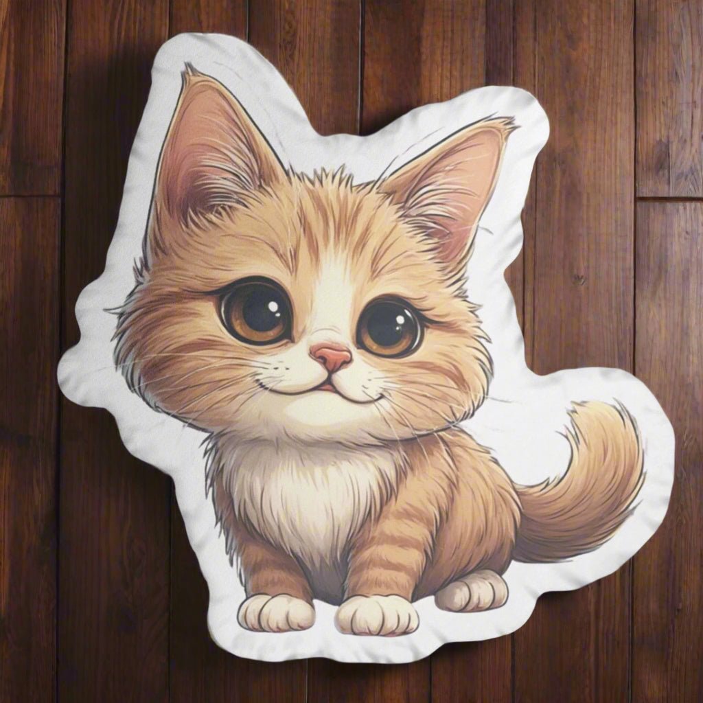 Cute Snuggly Cat Hugging Cushion - Decor, Home, Pillows - EpiAl's Shop