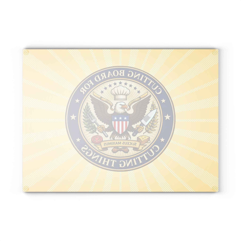 “Cutting Board for Cutting Things” Glass Board — Sliceus Maximus Edition - Boards & Trays, Cutting - EpiAl's Shop