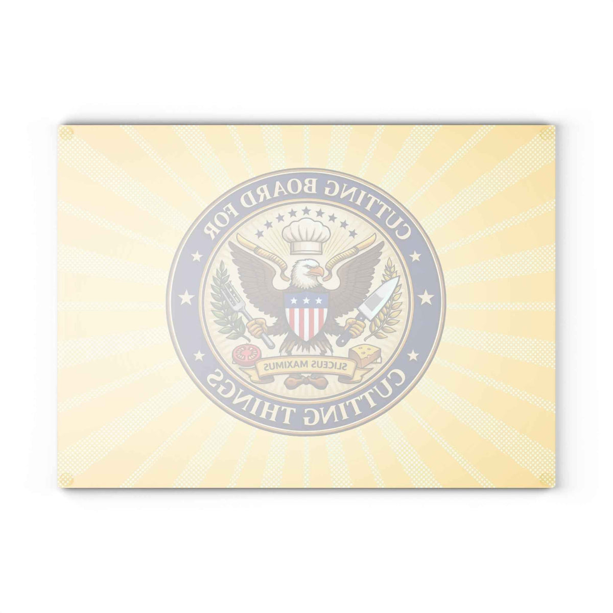 “Cutting Board for Cutting Things” Glass Board — Sliceus Maximus Edition - Boards & Trays, Cutting - EpiAl's Shop