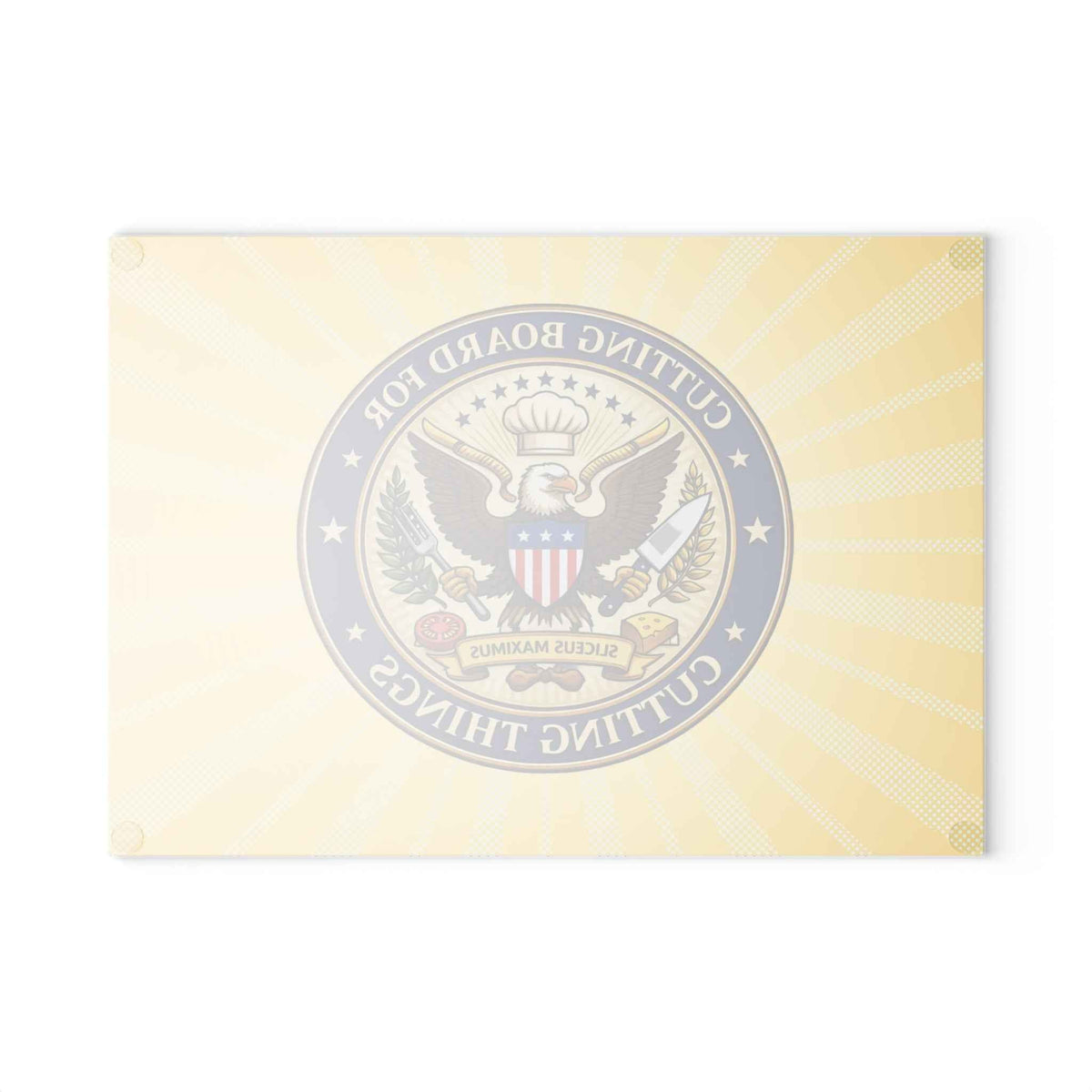 “Cutting Board for Cutting Things” Glass Board — Sliceus Maximus Edition - Boards & Trays, Cutting - EpiAl's Shop
