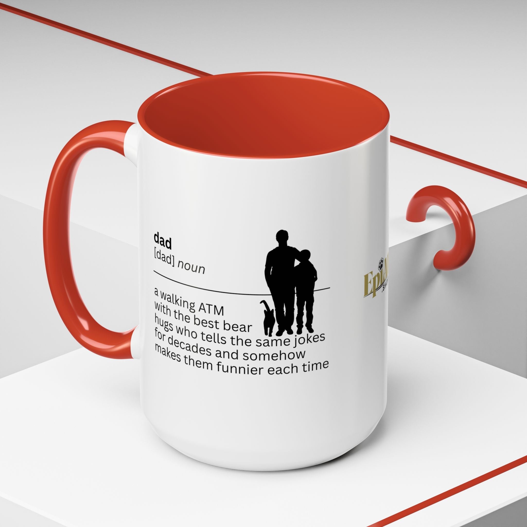 Dad ATM Accent Coffee Mug - Perfect Gift for Dads - Drinkware, Coffee Mugs - EpiAl's Shop