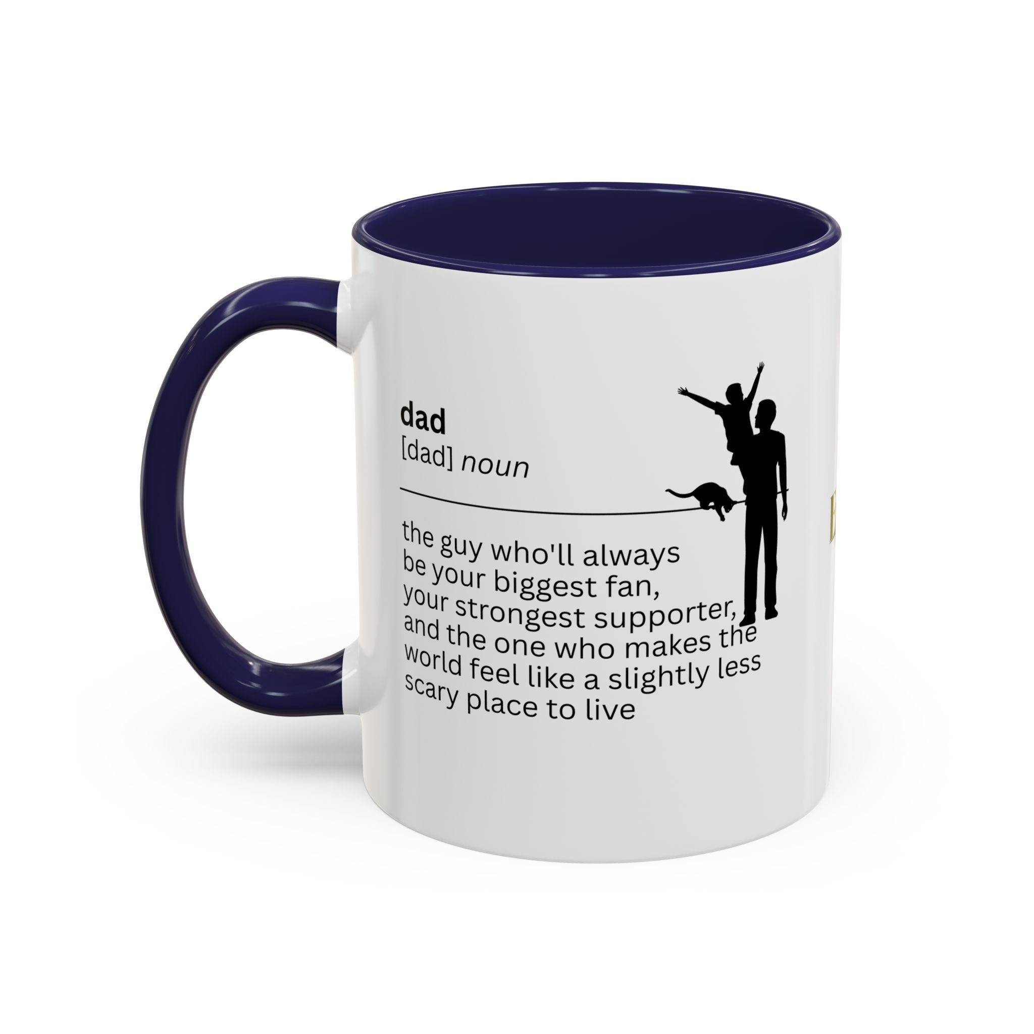 Dad Biggest Fan Accent Coffee Mug - Perfect Gift for Dads - Drinkware, Coffee Mugs - EpiAl's Shop