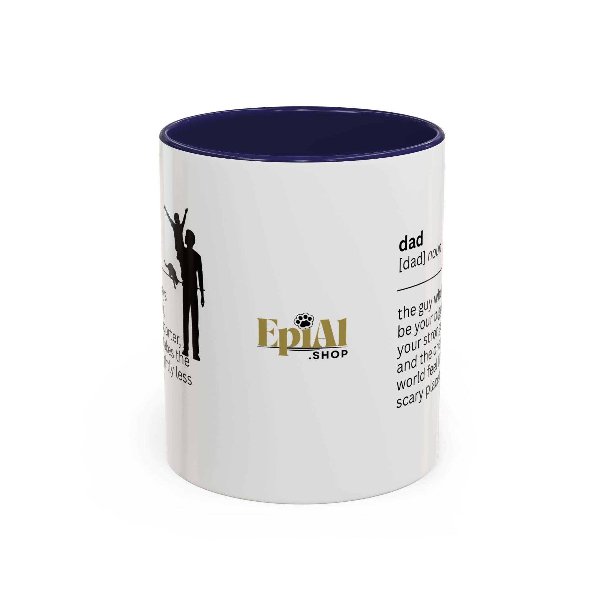 Dad Biggest Fan Accent Coffee Mug - Perfect Gift for Dads - Drinkware, Coffee Mugs - EpiAl's Shop