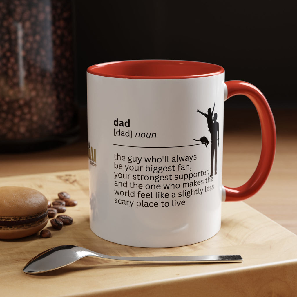 Dad Biggest Fan Accent Coffee Mug - Perfect Gift for Dads - Drinkware, Coffee Mugs - EpiAl's Shop