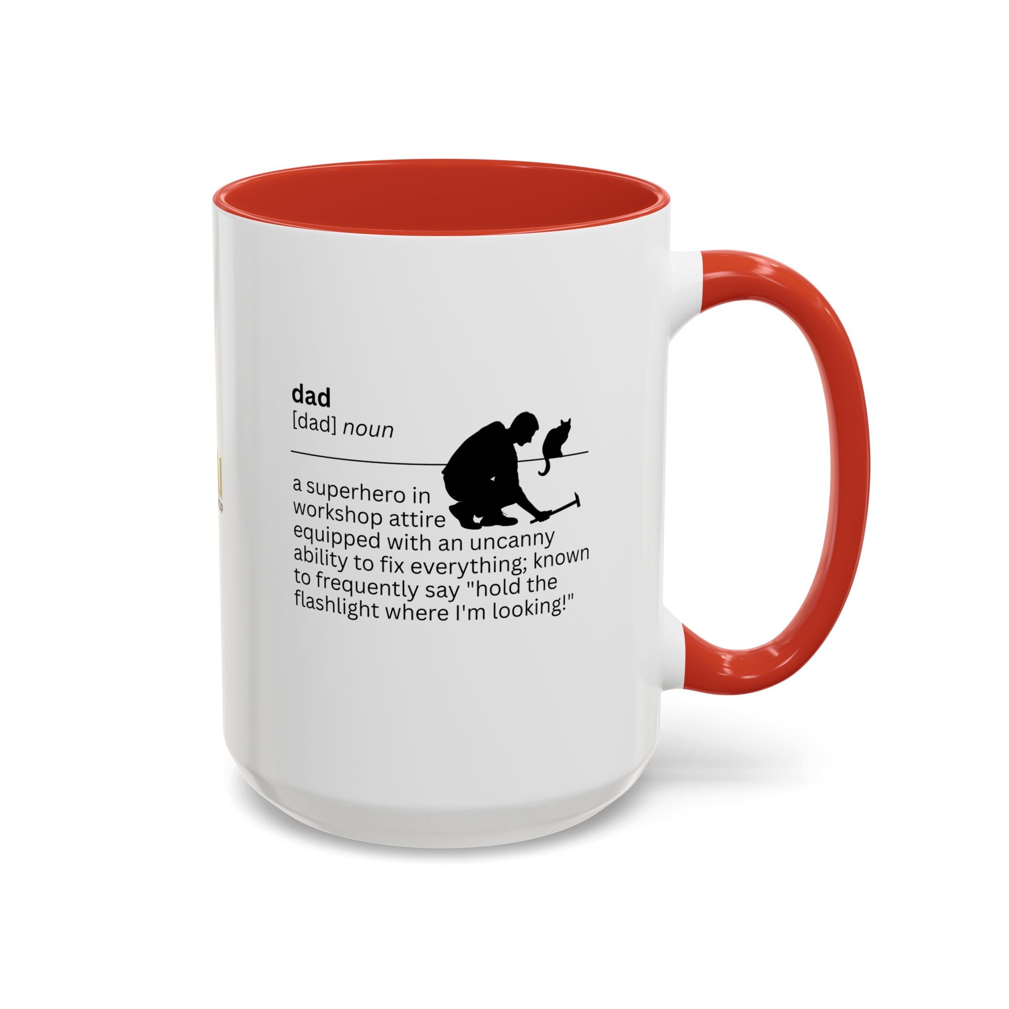 Dad Flashlight Accent Coffee Mug - Perfect Gift for Dads - Drinkware, Coffee Mugs - EpiAl's Shop