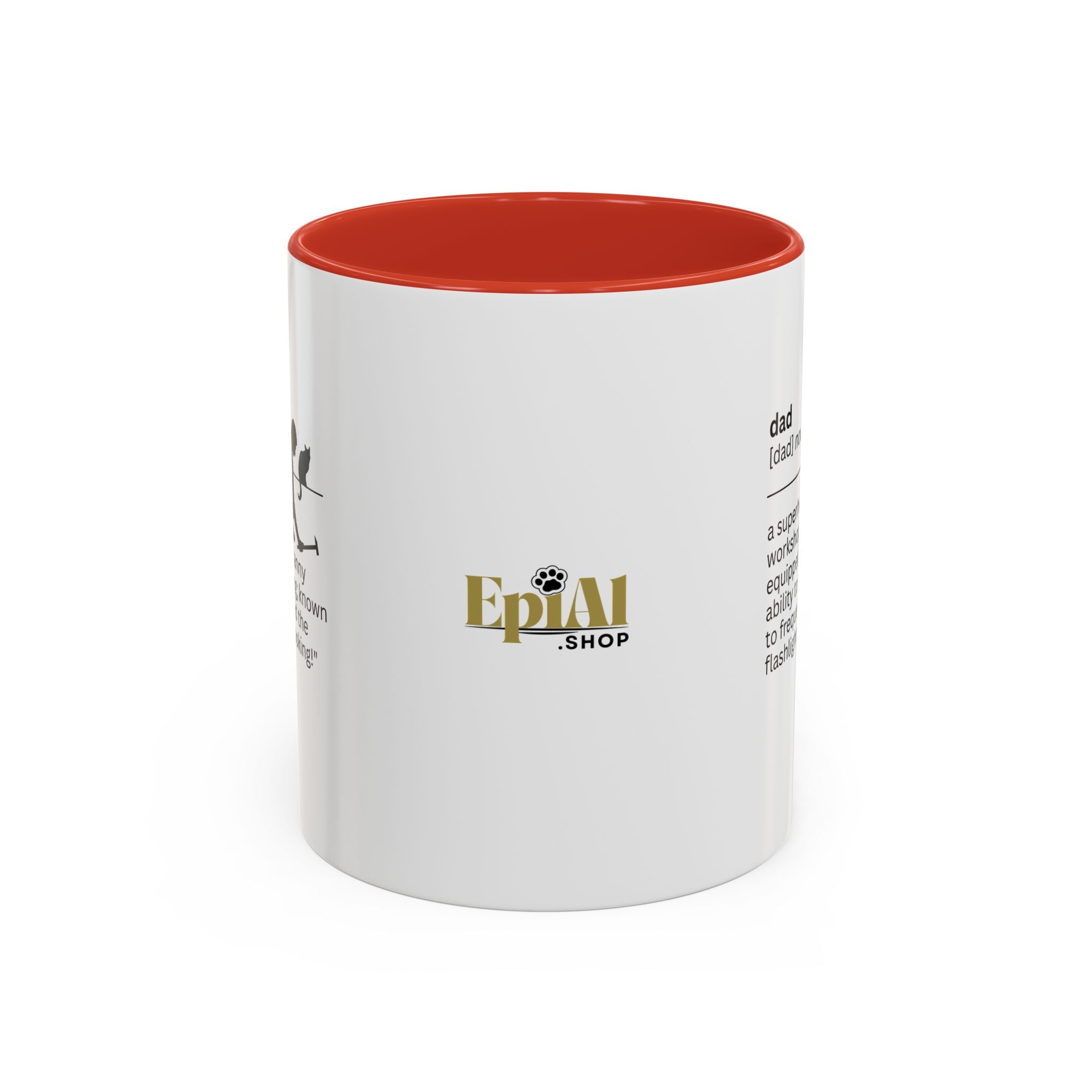 Dad Flashlight Accent Coffee Mug - Perfect Gift for Dads - Drinkware, Coffee Mugs - EpiAl's Shop