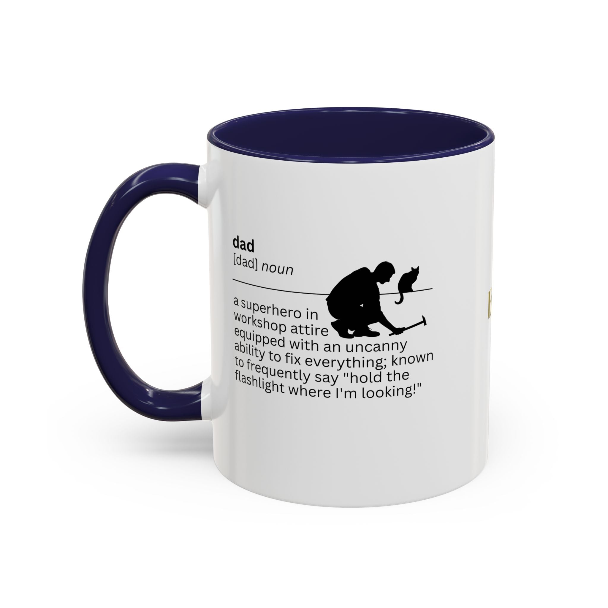 Dad Flashlight Accent Coffee Mug - Perfect Gift for Dads - Drinkware, Coffee Mugs - EpiAl's Shop