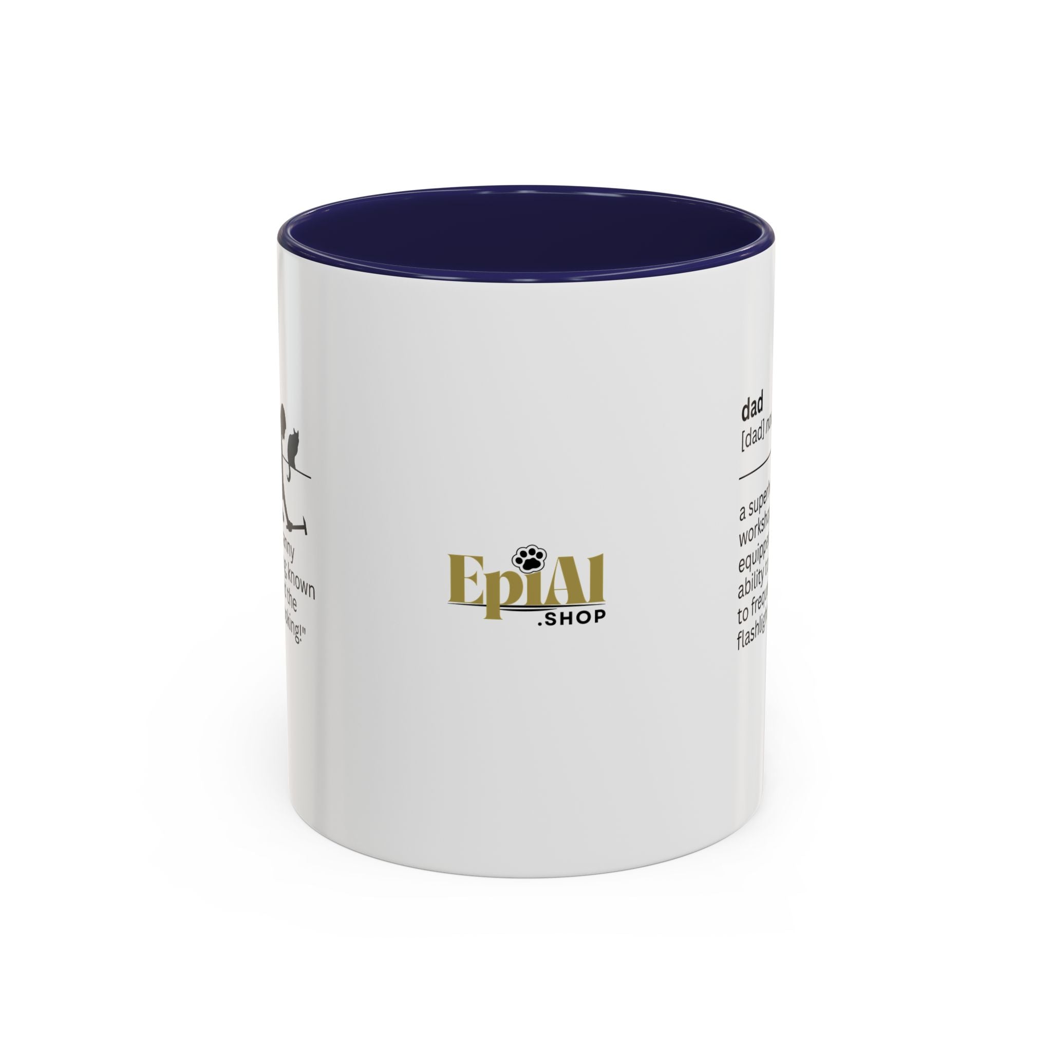 Dad Flashlight Accent Coffee Mug - Perfect Gift for Dads - Drinkware, Coffee Mugs - EpiAl's Shop