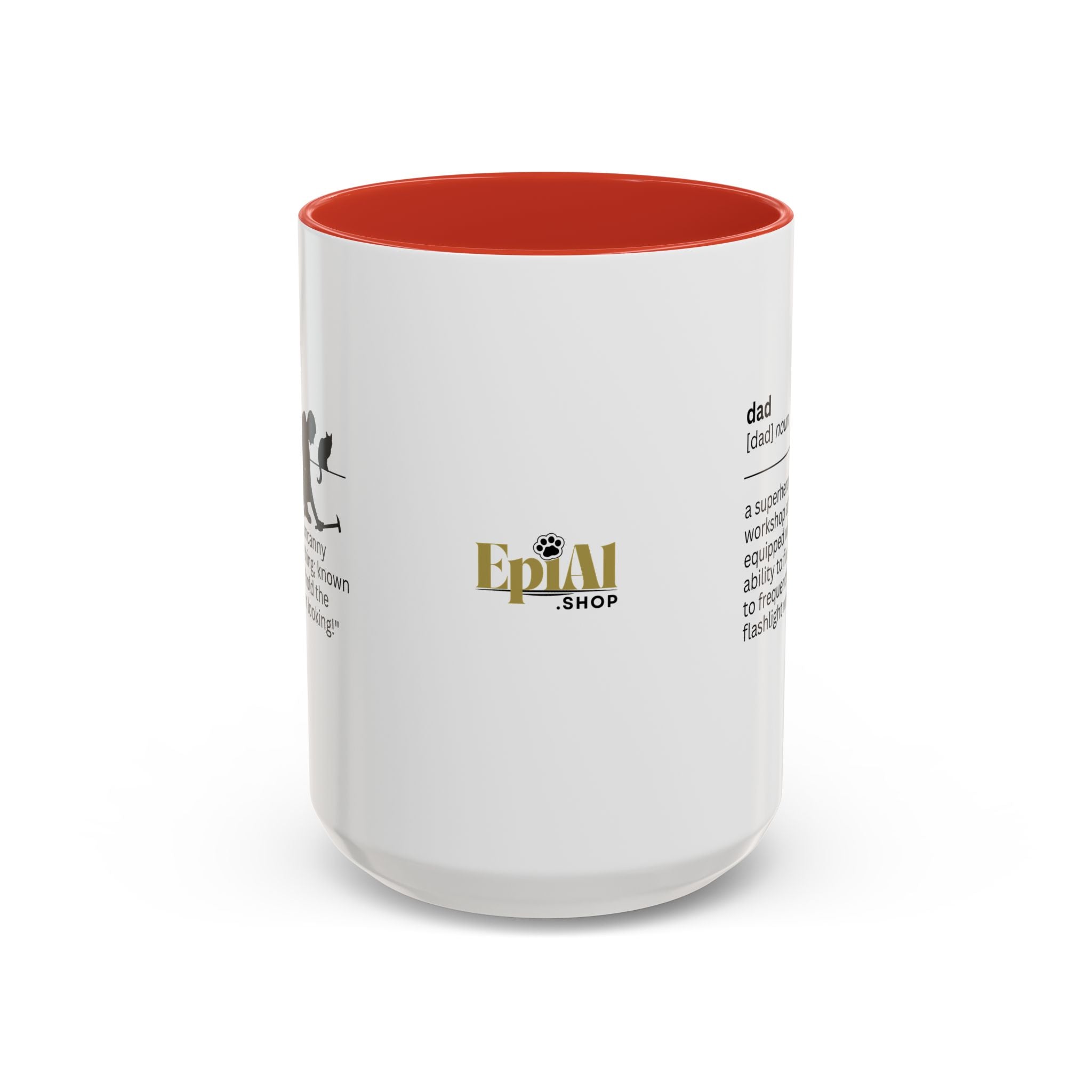 Dad Flashlight Accent Coffee Mug - Perfect Gift for Dads - Drinkware, Coffee Mugs - EpiAl's Shop