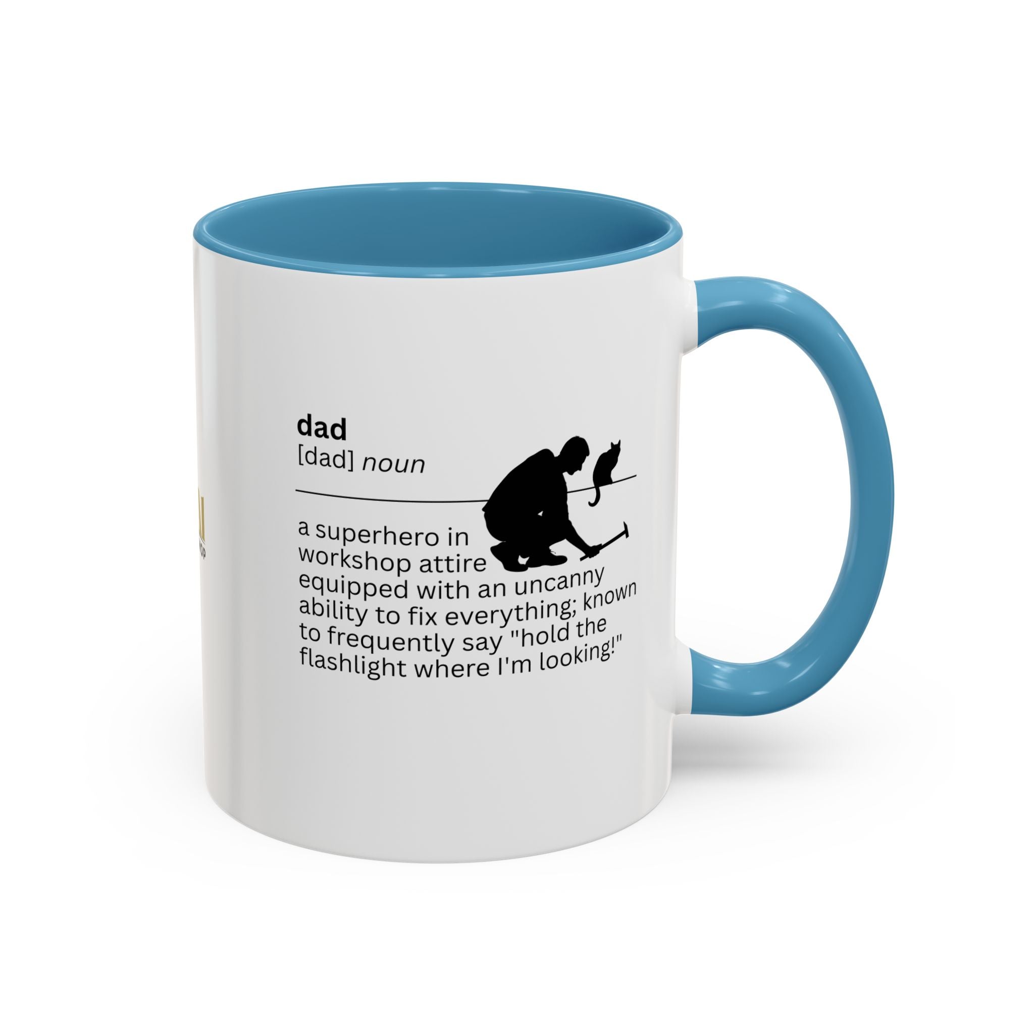 Dad Flashlight Accent Coffee Mug - Perfect Gift for Dads - Drinkware, Coffee Mugs - EpiAl's Shop