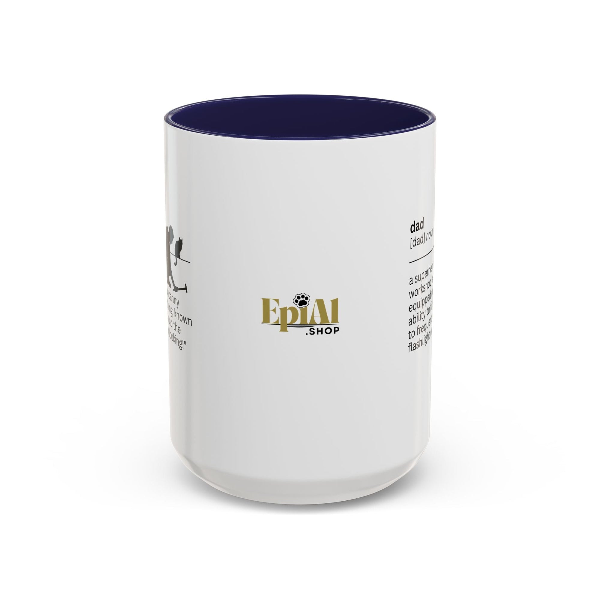 Dad Flashlight Accent Coffee Mug - Perfect Gift for Dads - Drinkware, Coffee Mugs - EpiAl's Shop