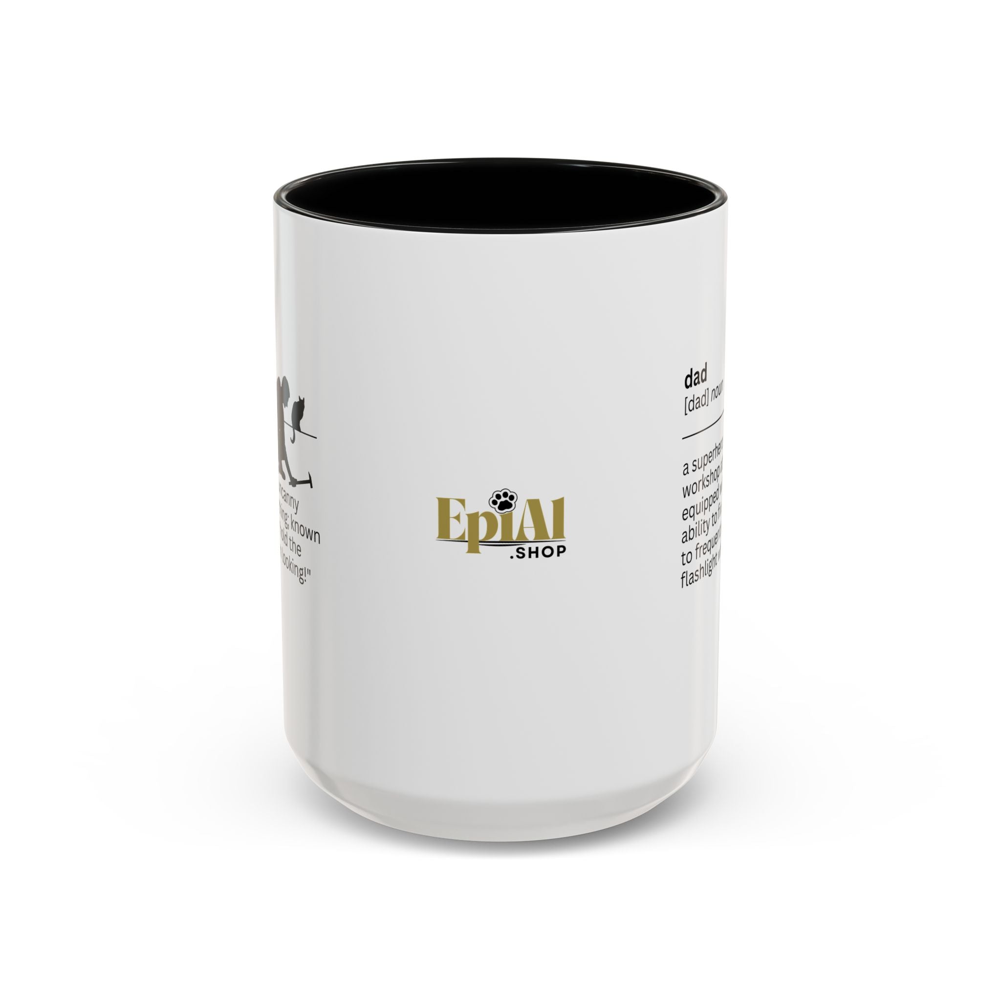 Dad Flashlight Accent Coffee Mug - Perfect Gift for Dads - Drinkware, Coffee Mugs - EpiAl's Shop