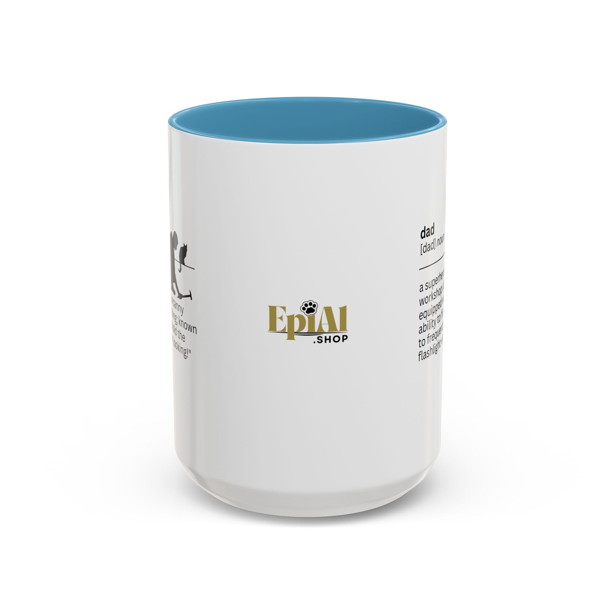 Dad Flashlight Accent Coffee Mug - Perfect Gift for Dads - Drinkware, Coffee Mugs - EpiAl's Shop