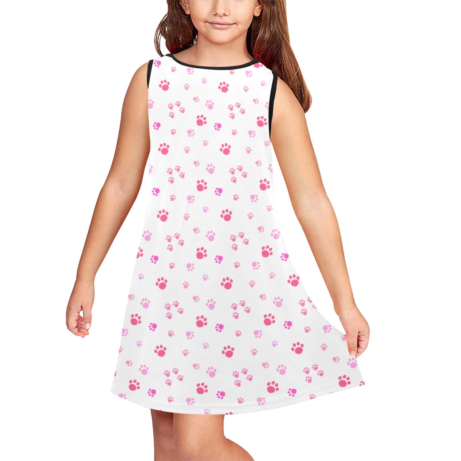 Dainty Paws Girls' Sleeveless Dress (D58) - Dresses - Epileptic Al’s Shop