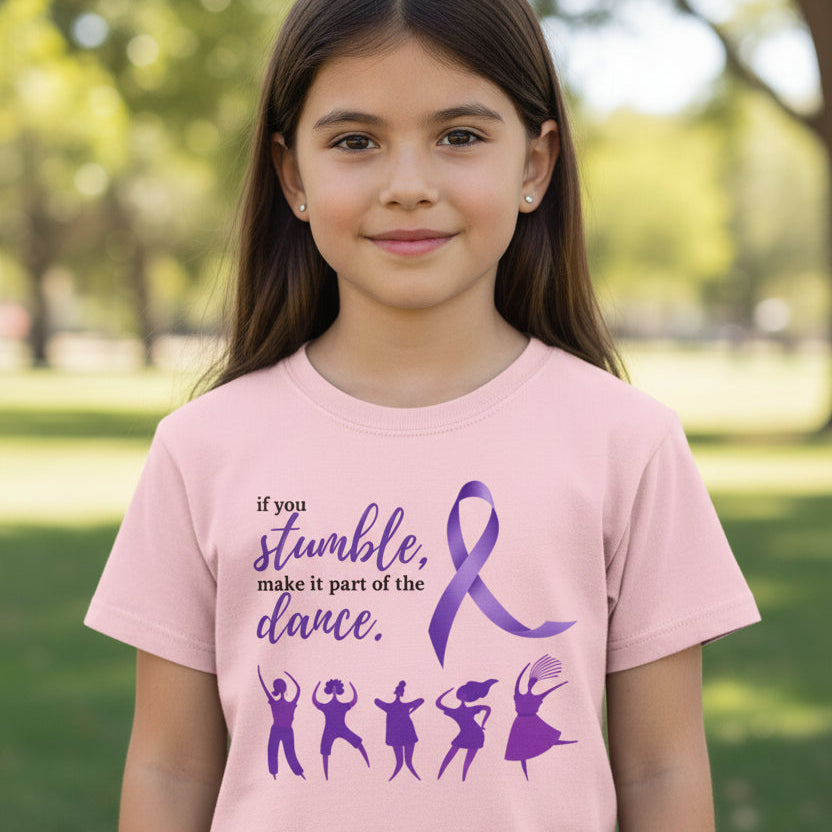 Dance Youth Epilepsy T-Shirt - Stylish Short Sleeve Tee for Passionate Young Dancers - EpiAl's Shop