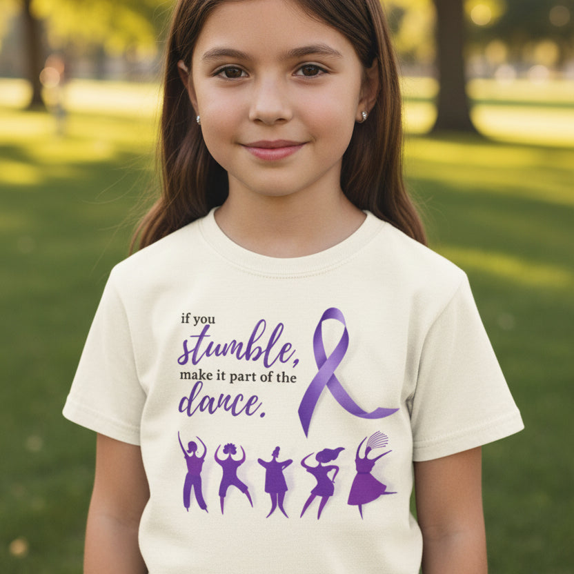Dance Youth Epilepsy T-Shirt - Stylish Short Sleeve Tee for Passionate Young Dancers - EpiAl's Shop