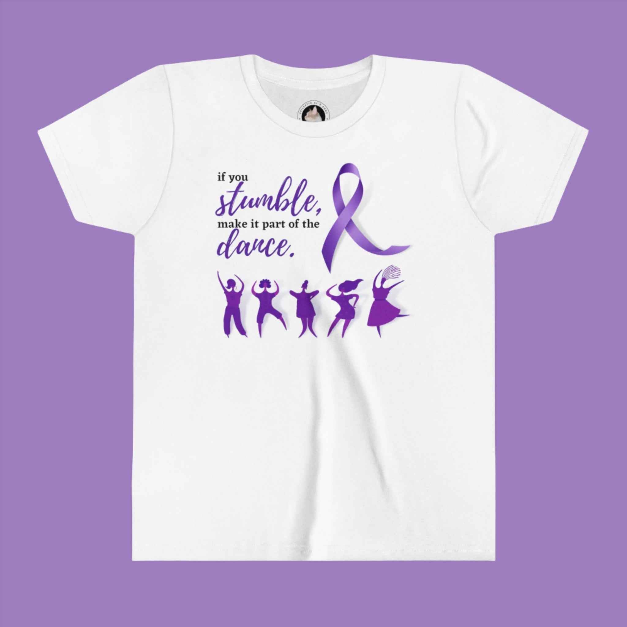 Dance Youth Epilepsy T-Shirt - Stylish Short Sleeve Tee for Passionate Young Dancers - EpiAl's Shop
