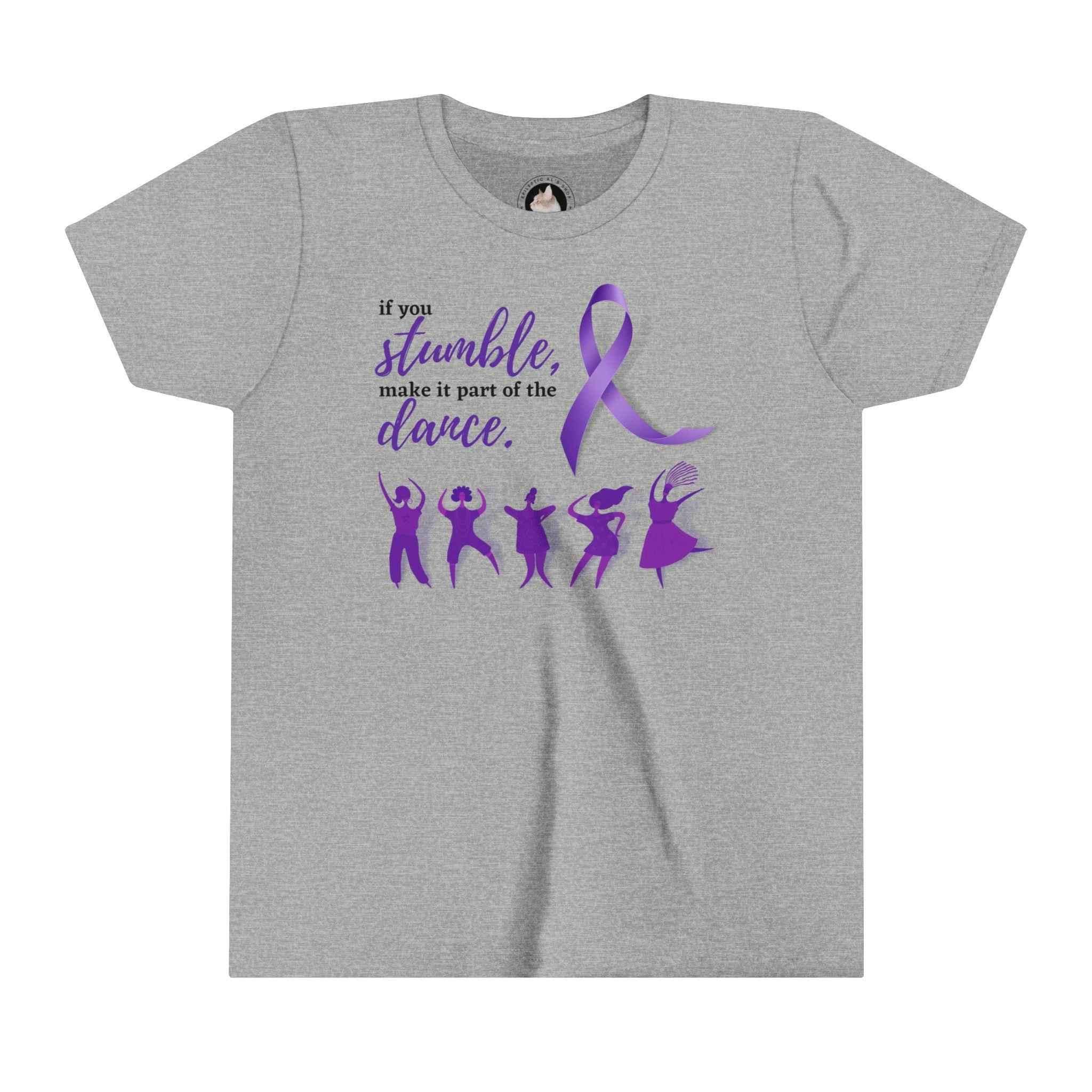 Dance Youth Epilepsy T-Shirt - Stylish Short Sleeve Tee for Passionate Young Dancers - EpiAl's Shop