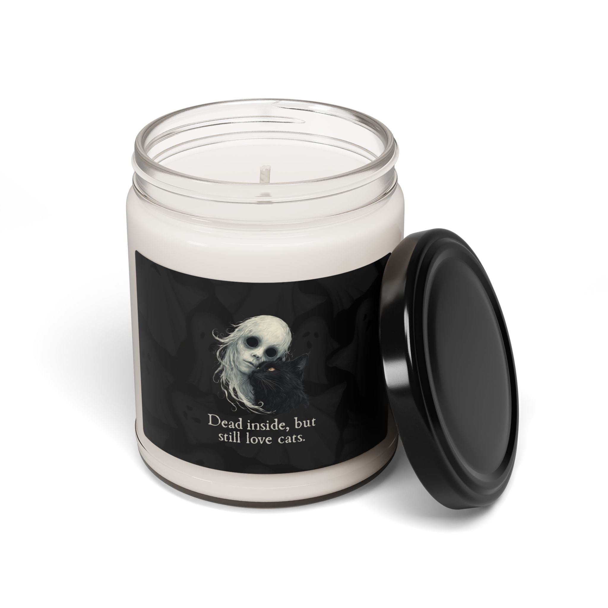 Dead Inside Scented Soy Candle, Halloween Decor - Decor, Scented Candles - EpiAl's Shop