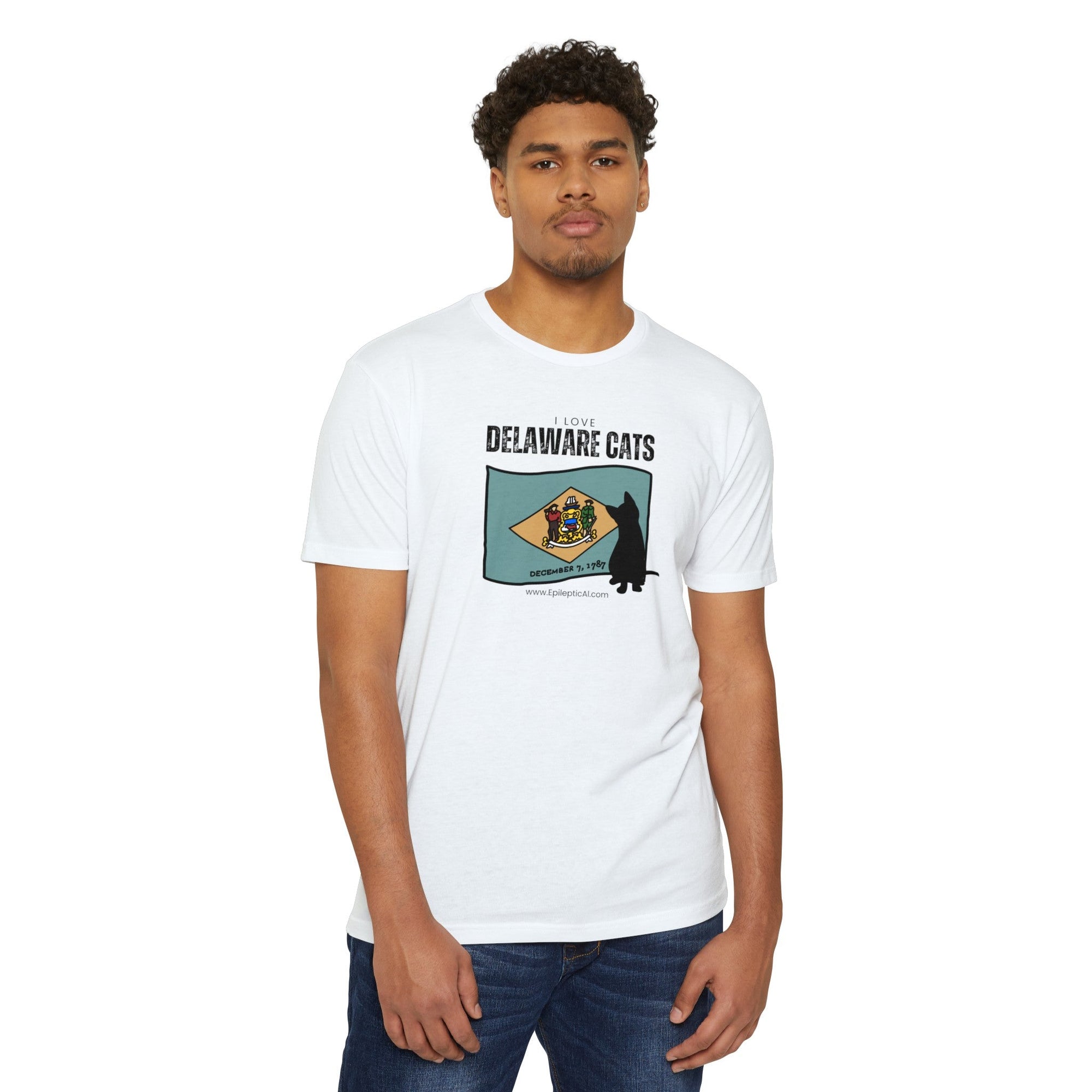 Delaware Cats Unisex CVC Jersey T - shirt - T - Shirt - Epileptic Al’s Shop