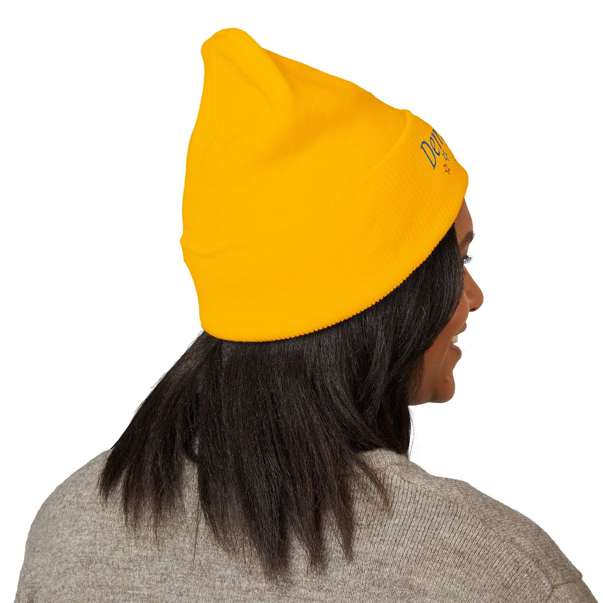 Democrazy Cuffed Beanie – Political Satire Knit Hat - Hats, Beanie - EpiAl's Shop