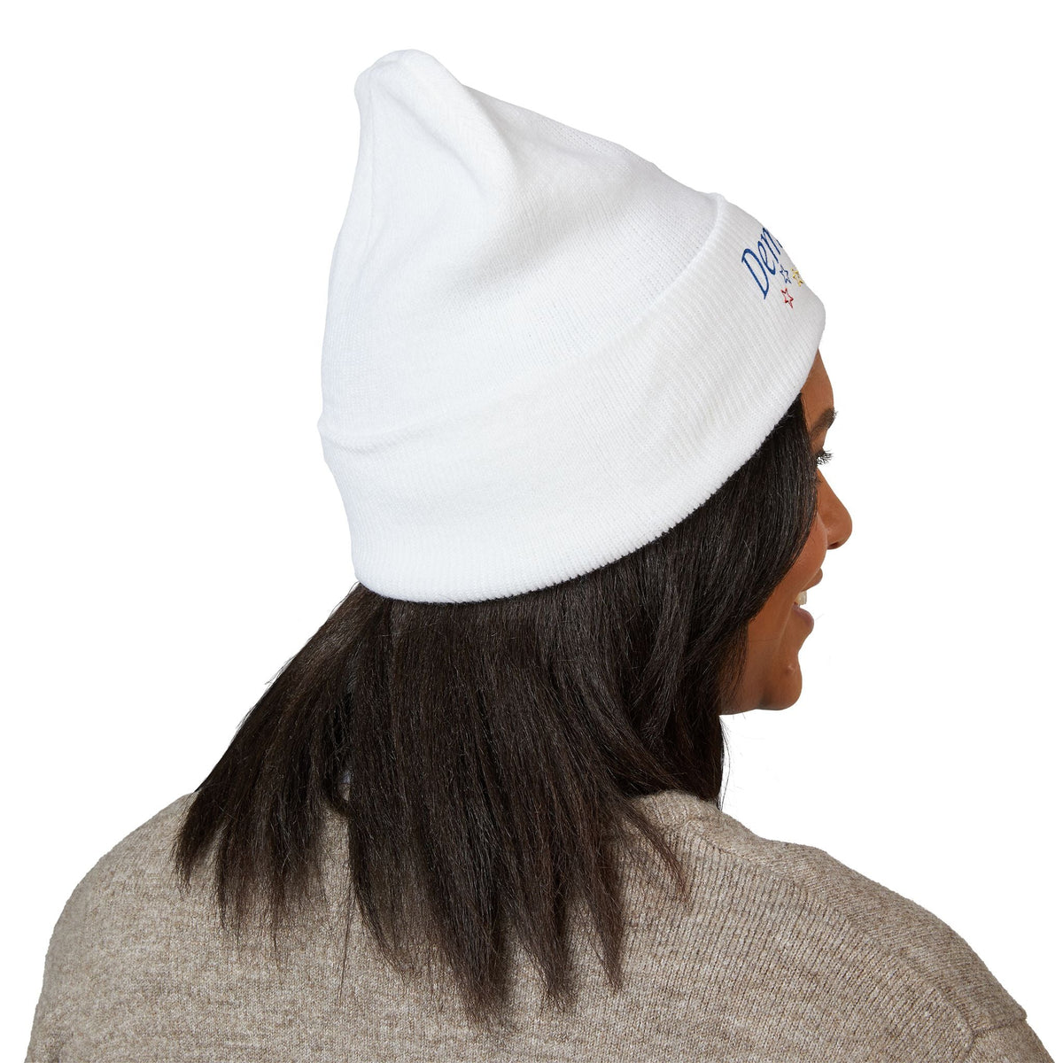Democrazy Cuffed Beanie – Political Satire Knit Hat - Hats, Beanie - EpiAl's Shop