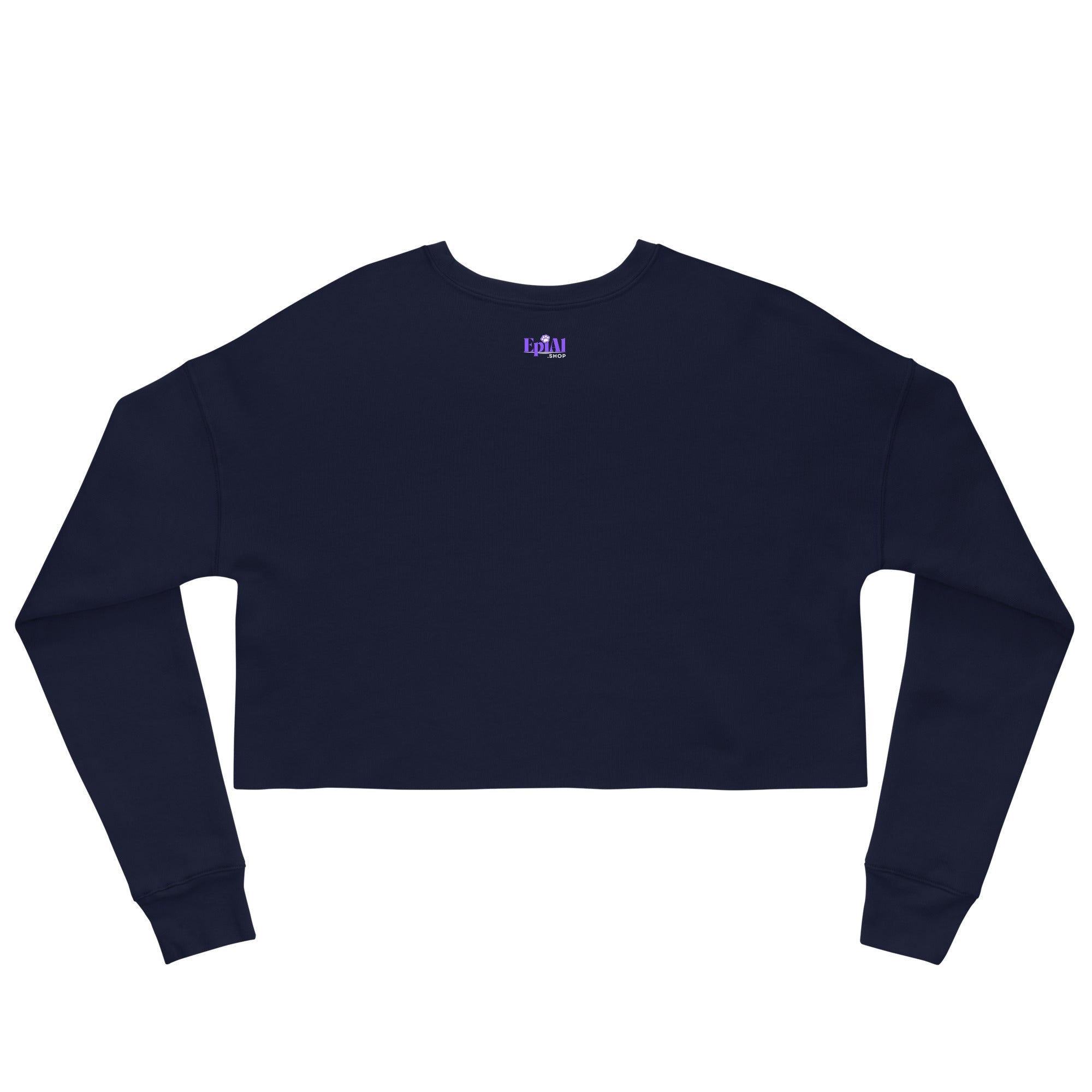 Demure Cat Lady Crop Sweatshirt - Sweatshirt - EpiAl's Shop