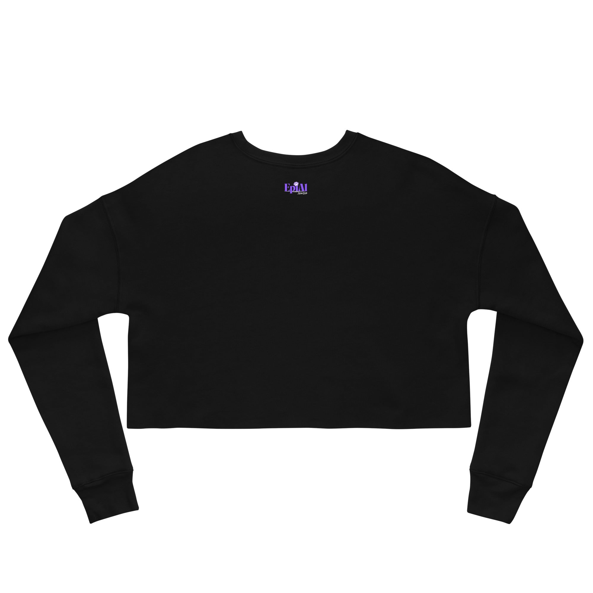 Demure Cat Lady Crop Sweatshirt - Sweatshirt - EpiAl's Shop