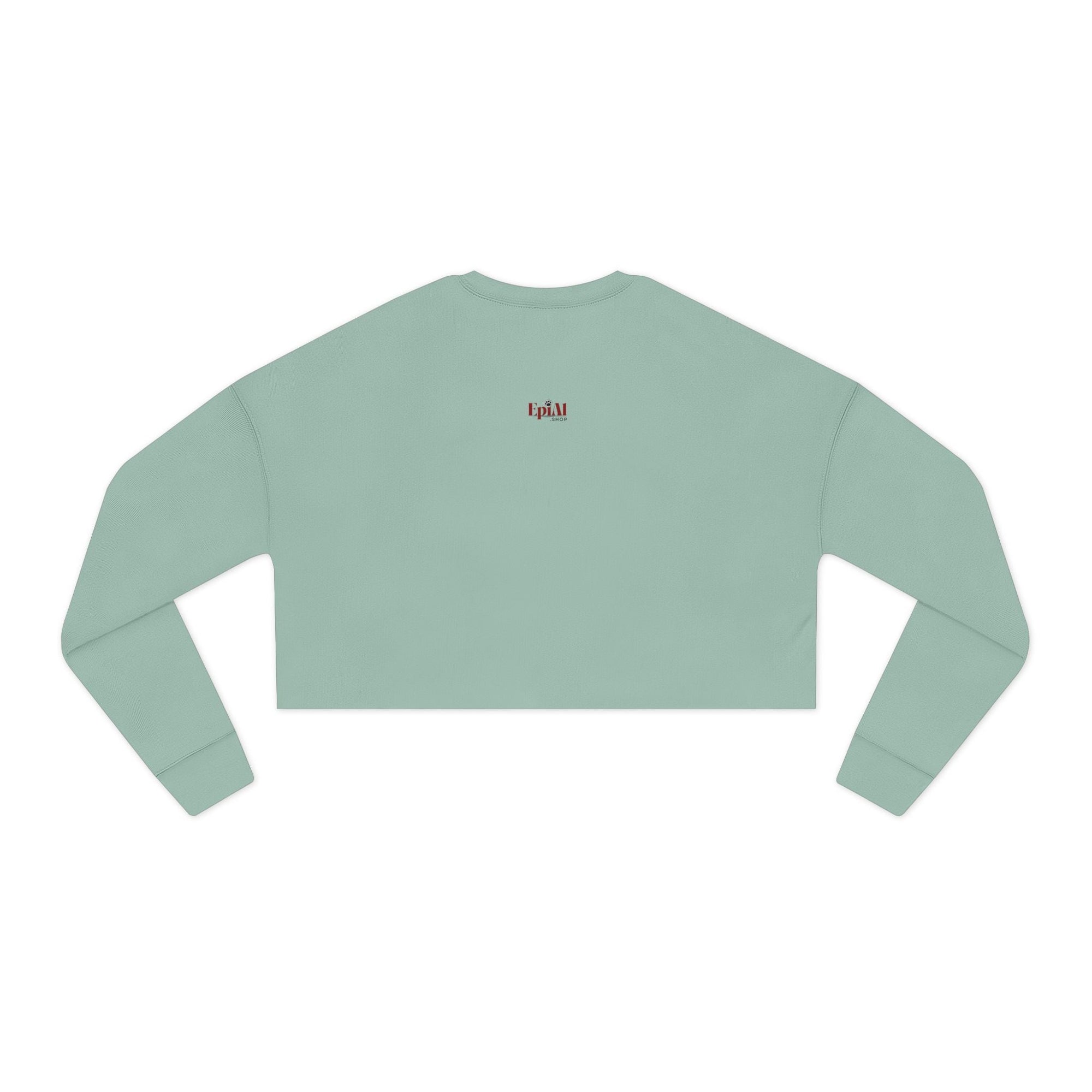 Demure Cat Women's Cropped Sweatshirt - Clothing, Sweatshirts, Crop - EpiAl's Shop