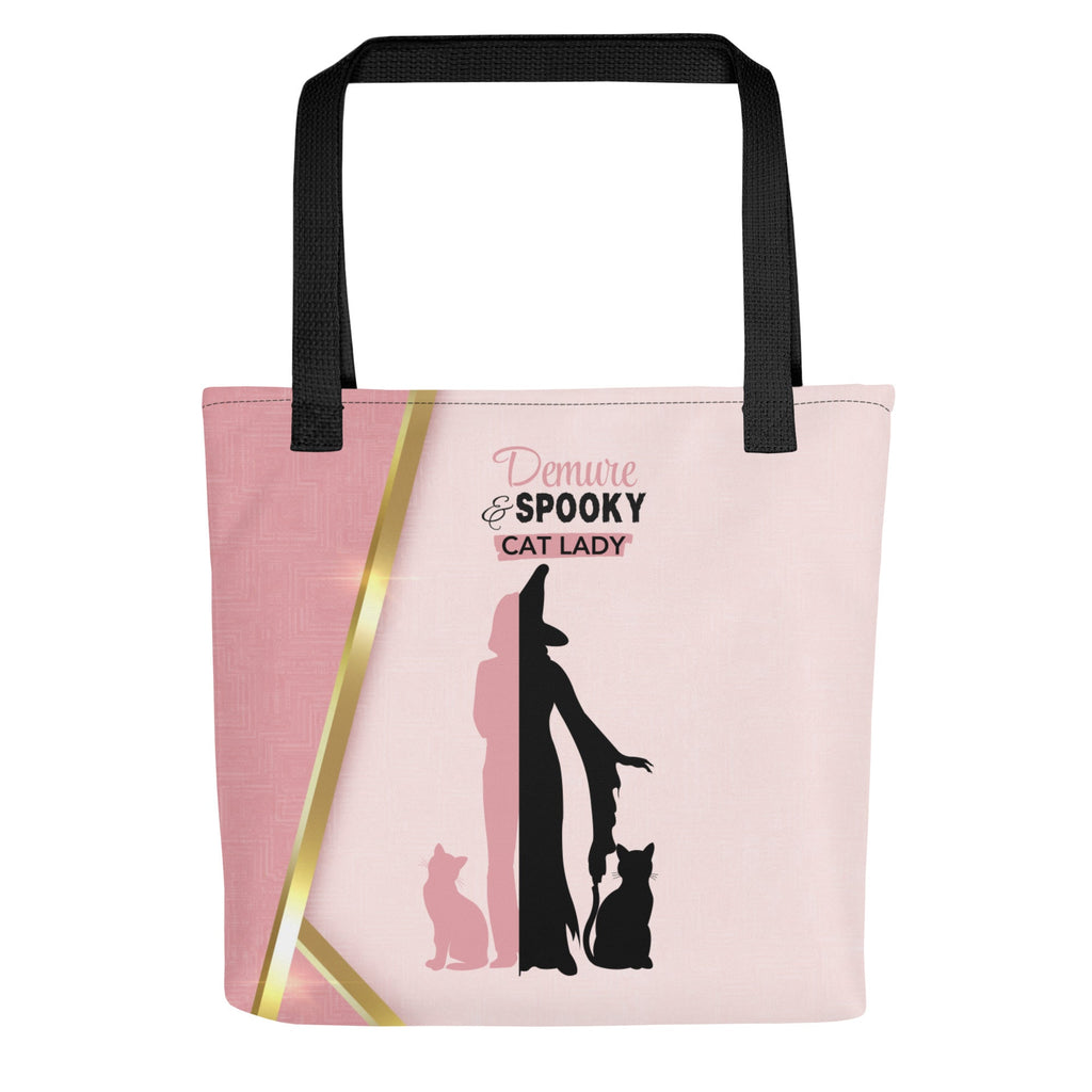 Demure & Spooky Cat Lady Tote Bag - Bags - EpiAl's Shop