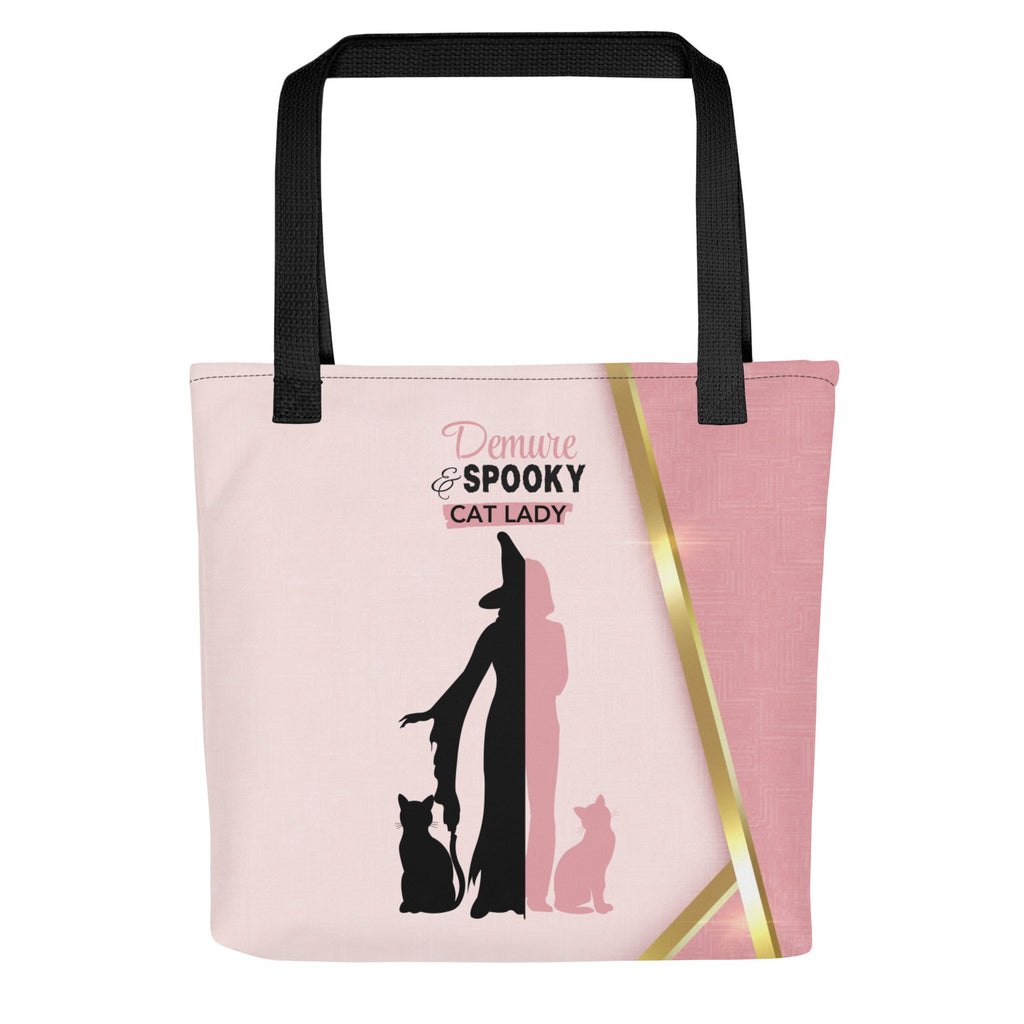 Demure & Spooky Cat Lady Tote Bag - Bags - EpiAl's Shop