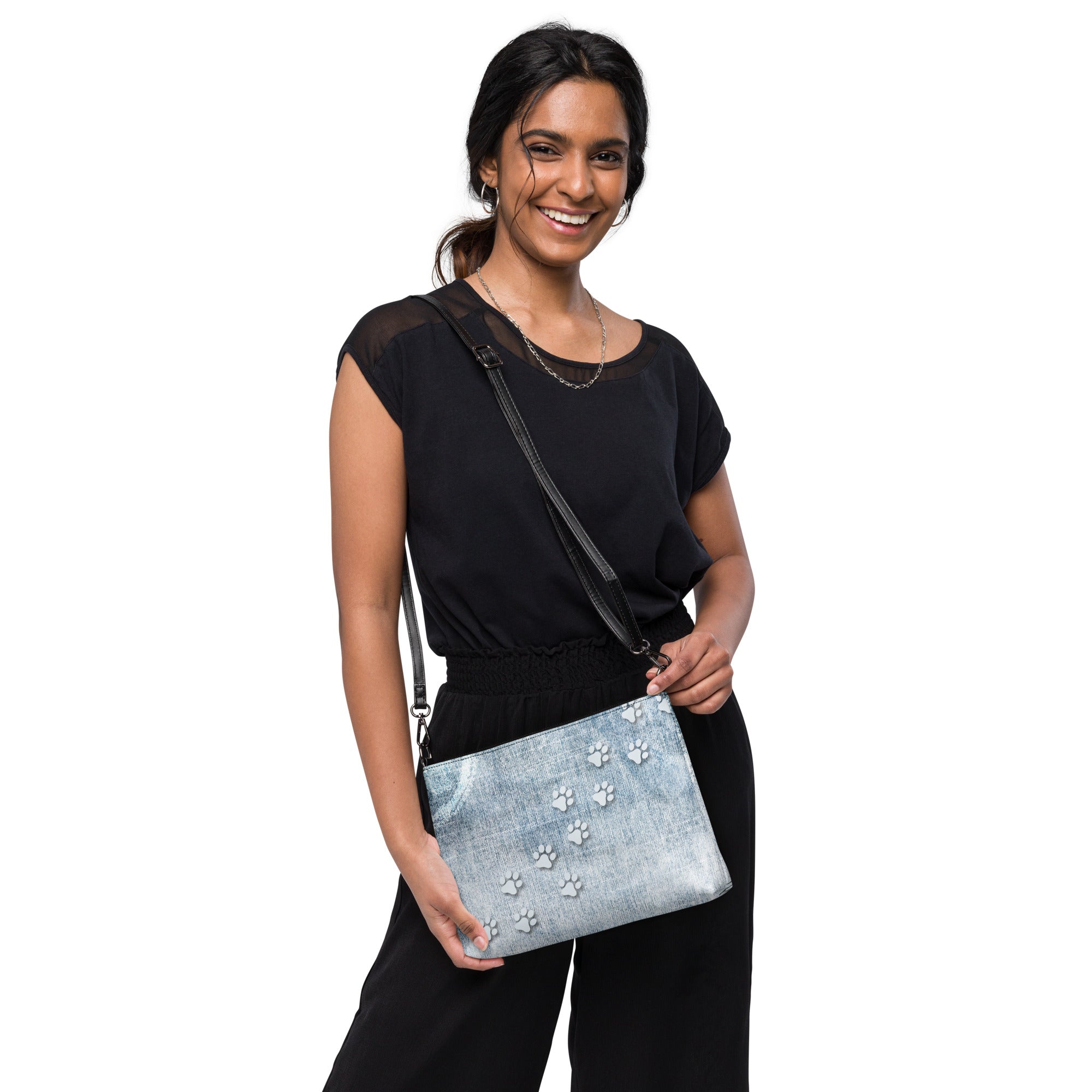 Denim - Like Pawprint Crossbody Bag - bag - EpiAl's Shop