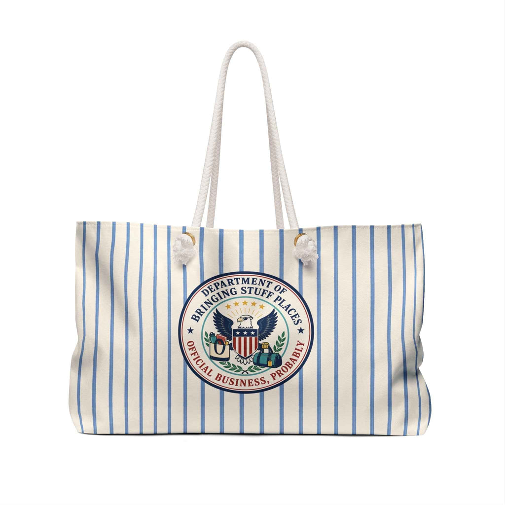 Department of Bringing Stuff Places Weekender Bag | Coastal Travel Tote - Bags, Weekender - EpiAl's Shop