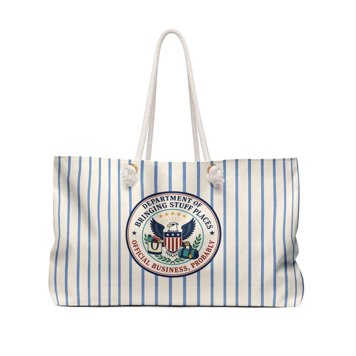 Department of Bringing Stuff Places Weekender Bag | Coastal Travel Tote - Bags, Weekender - EpiAl's Shop