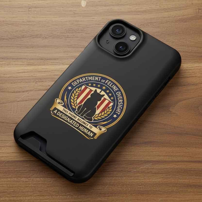 Department of Feline Oversight MagSafe iPhone Case — Designated Human Edition - Cases, Phone - EpiAl's Shop