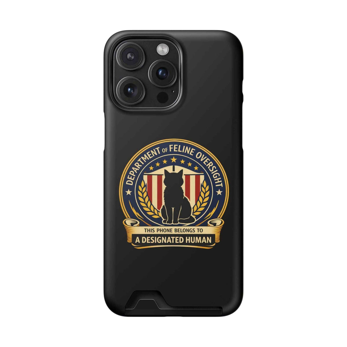Department of Feline Oversight MagSafe iPhone Case — Designated Human Edition - Cases, Phone - EpiAl's Shop
