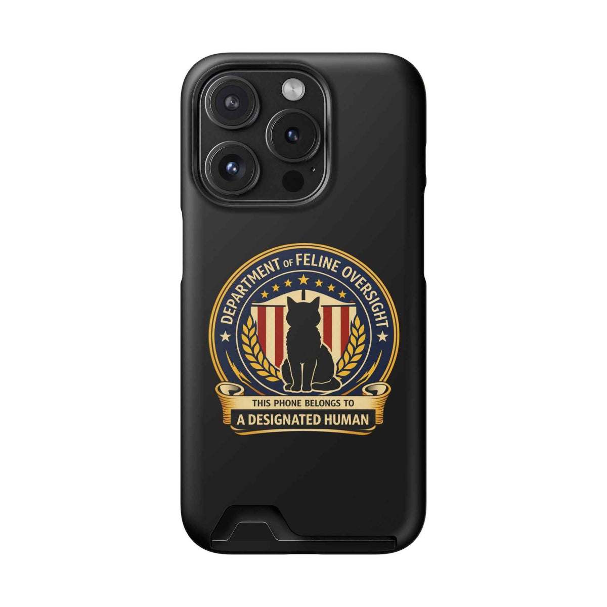 Department of Feline Oversight MagSafe iPhone Case — Designated Human Edition - Cases, Phone - EpiAl's Shop