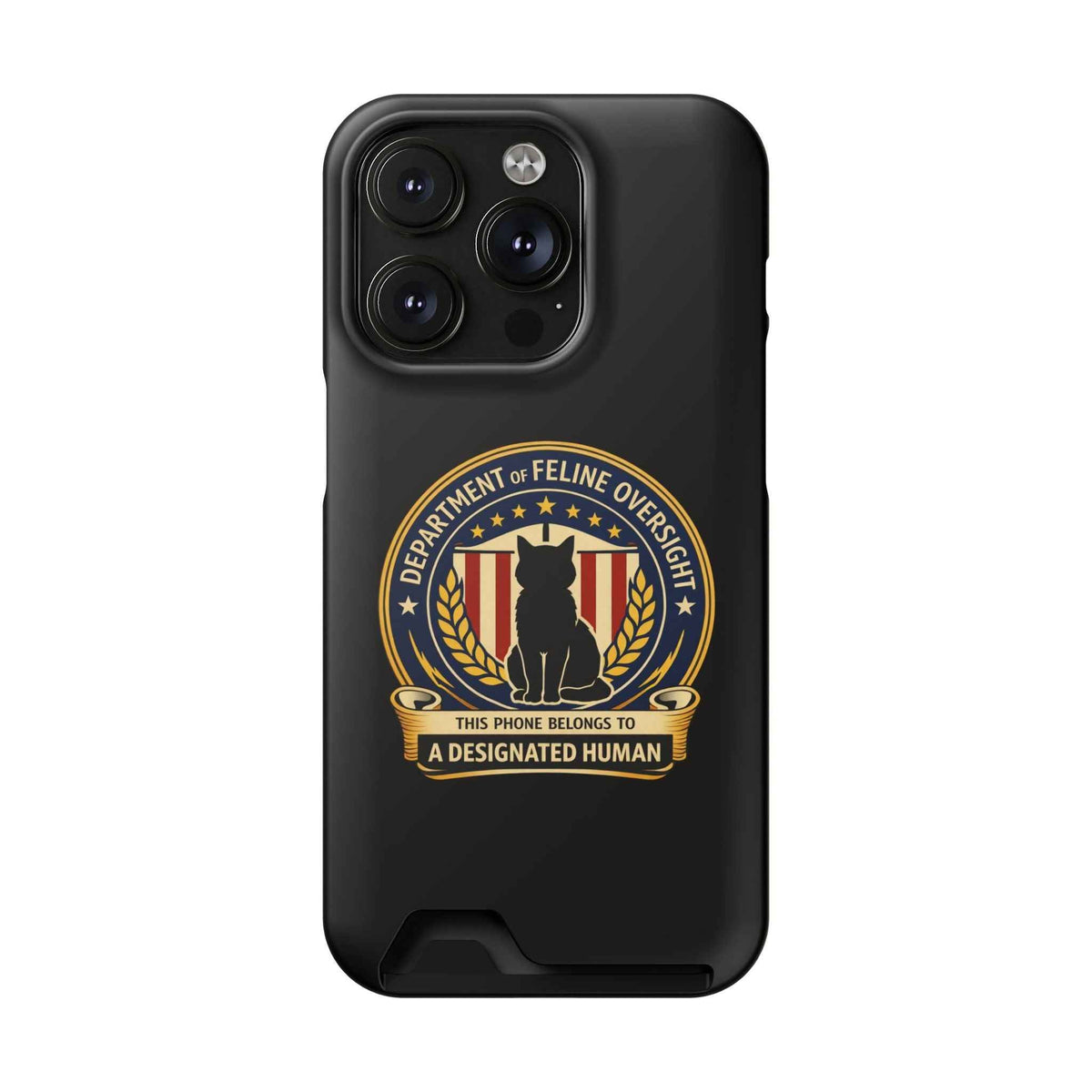 Department of Feline Oversight MagSafe iPhone Case — Designated Human Edition - Cases, Phone - EpiAl's Shop