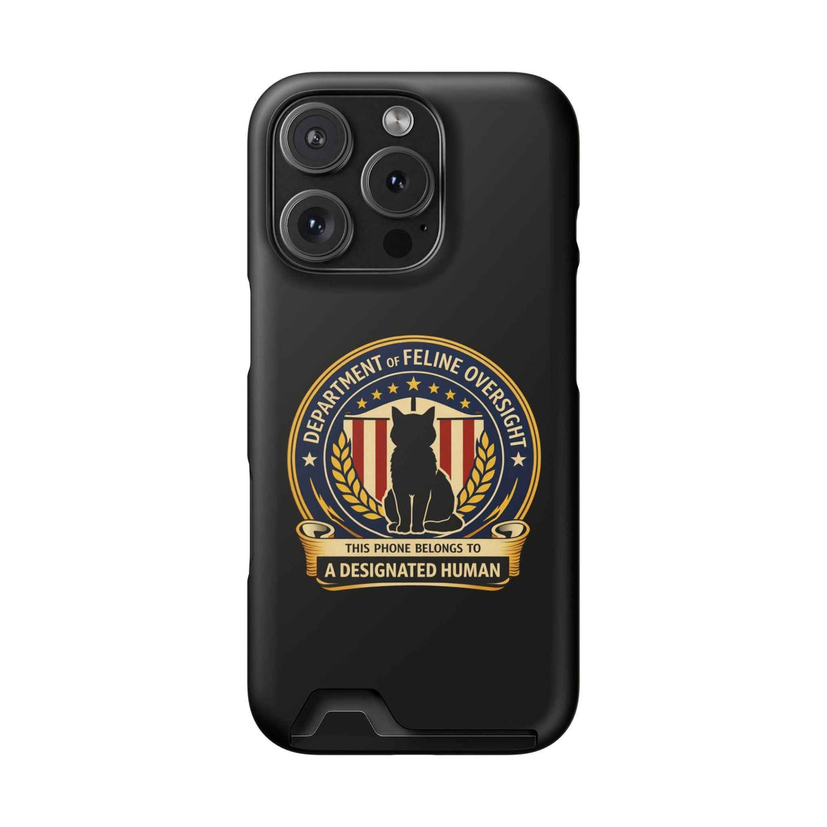 Department of Feline Oversight MagSafe iPhone Case — Designated Human Edition - Cases, Phone - EpiAl's Shop