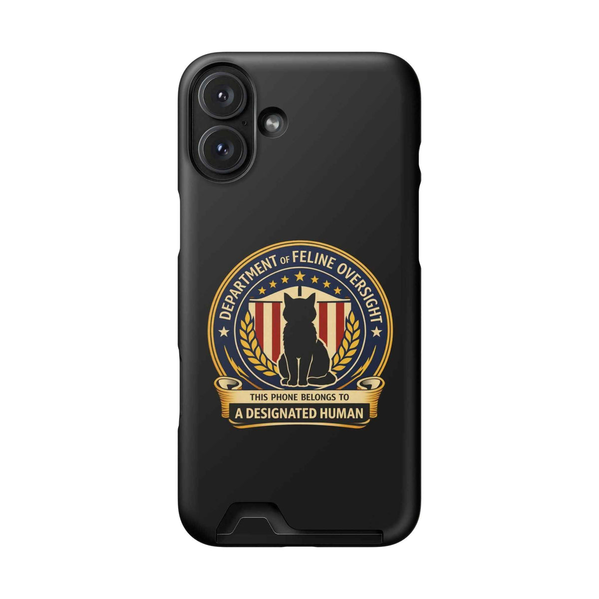Department of Feline Oversight MagSafe iPhone Case — Designated Human Edition - Cases, Phone - EpiAl's Shop