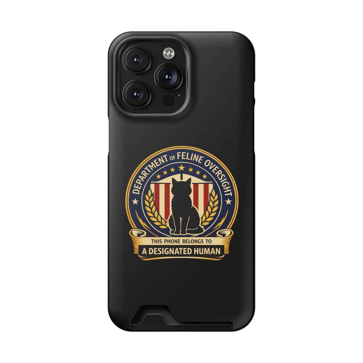 Department of Feline Oversight MagSafe iPhone Case — Designated Human Edition - Cases, Phone - EpiAl's Shop