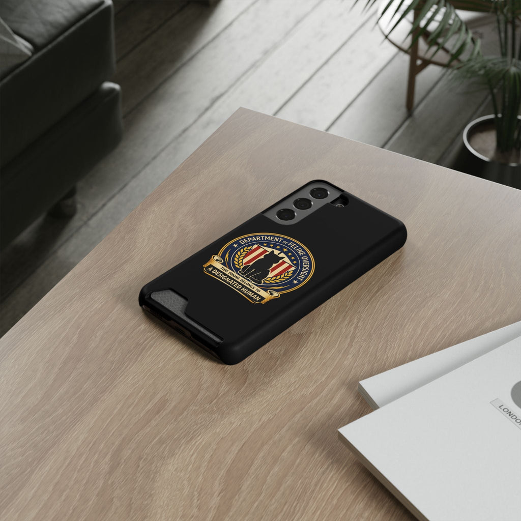 Department of Feline Oversight Samsung Case — Designated Human Edition - Cases, Phone - EpiAl's Shop