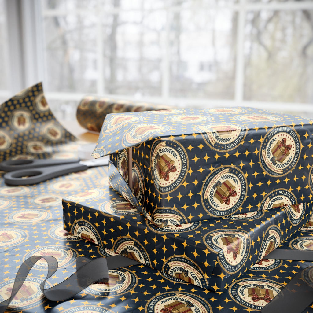Department of Festive Containment Wrapping Paper Roll - Gift Wrap, Paper - EpiAl's Shop
