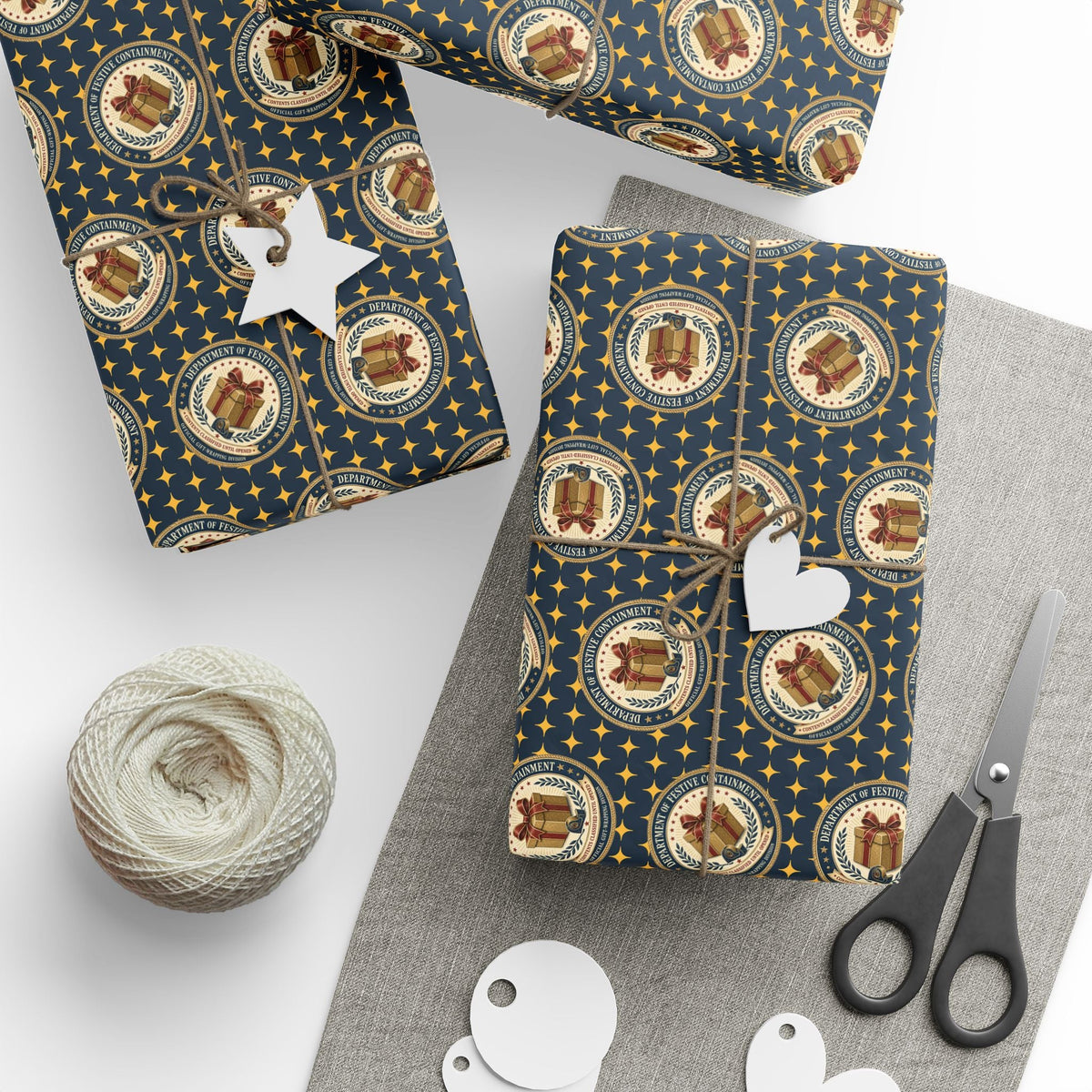 Department of Festive Containment Wrapping Paper Roll - Gift Wrap, Paper - EpiAl's Shop