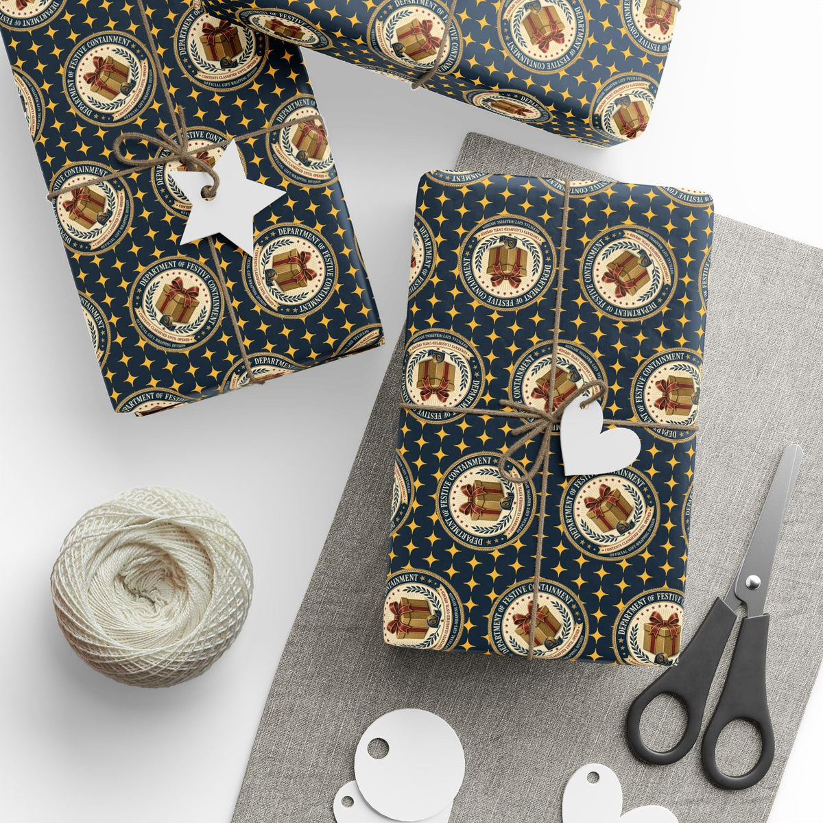 Department of Festive Containment Wrapping Paper Roll - Gift Wrap, Paper - EpiAl's Shop