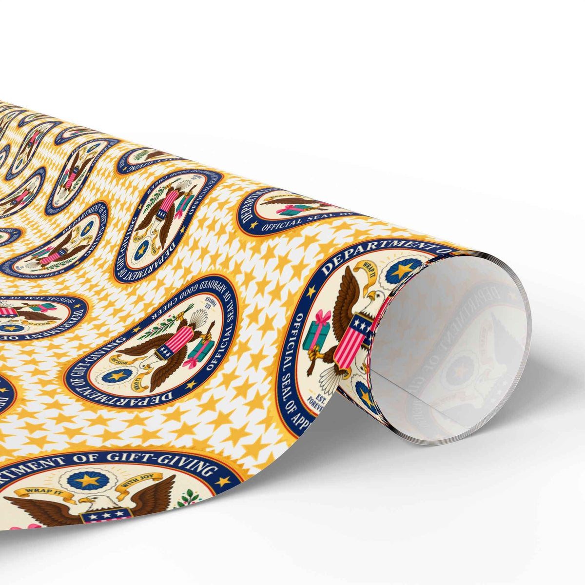 Department of Gift-Giving Wrapping Paper | Faux Government Seal Retro Gift Wrap - Gift Wrap, Paper - EpiAl's Shop