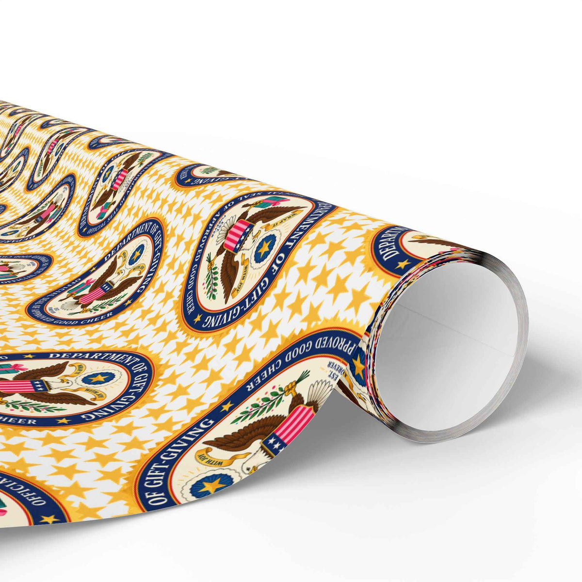 Department of Gift-Giving Wrapping Paper | Faux Government Seal Retro Gift Wrap - Gift Wrap, Paper - EpiAl's Shop