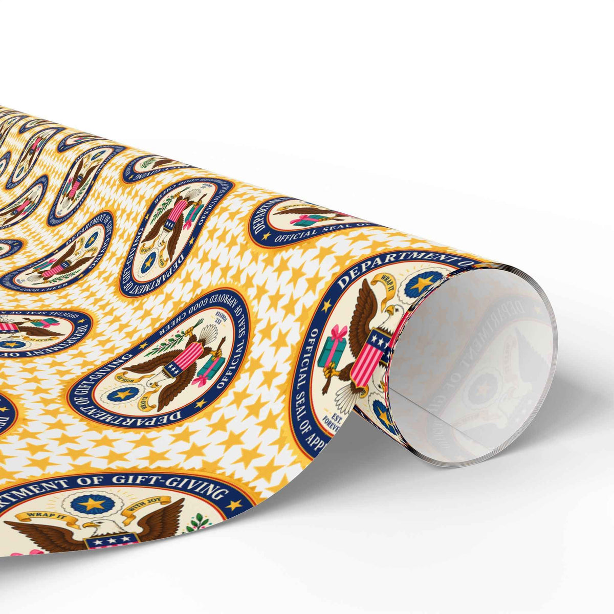 Department of Gift-Giving Wrapping Paper | Faux Government Seal Retro Gift Wrap - Gift Wrap, Paper - EpiAl's Shop