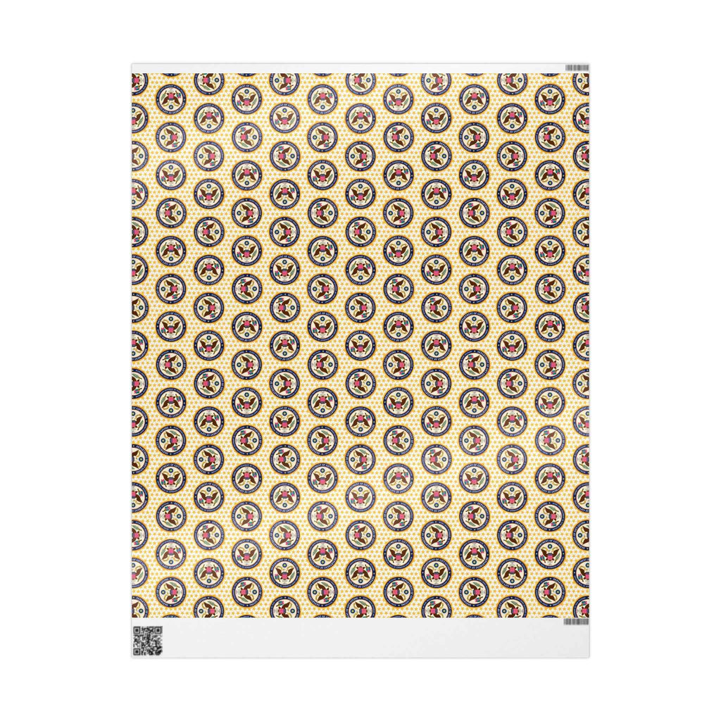 Department of Gift-Giving Wrapping Paper | Faux Government Seal Retro Gift Wrap - Gift Wrap, Paper - EpiAl's Shop
