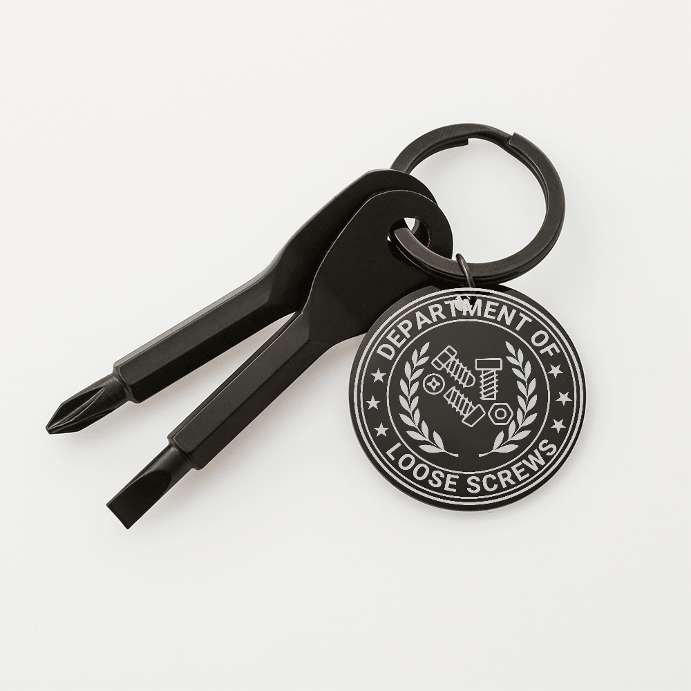 Department of Loose Screws Pocket Screwdriver Keychain - Jewelry, Keychains - EpiAl's Shop